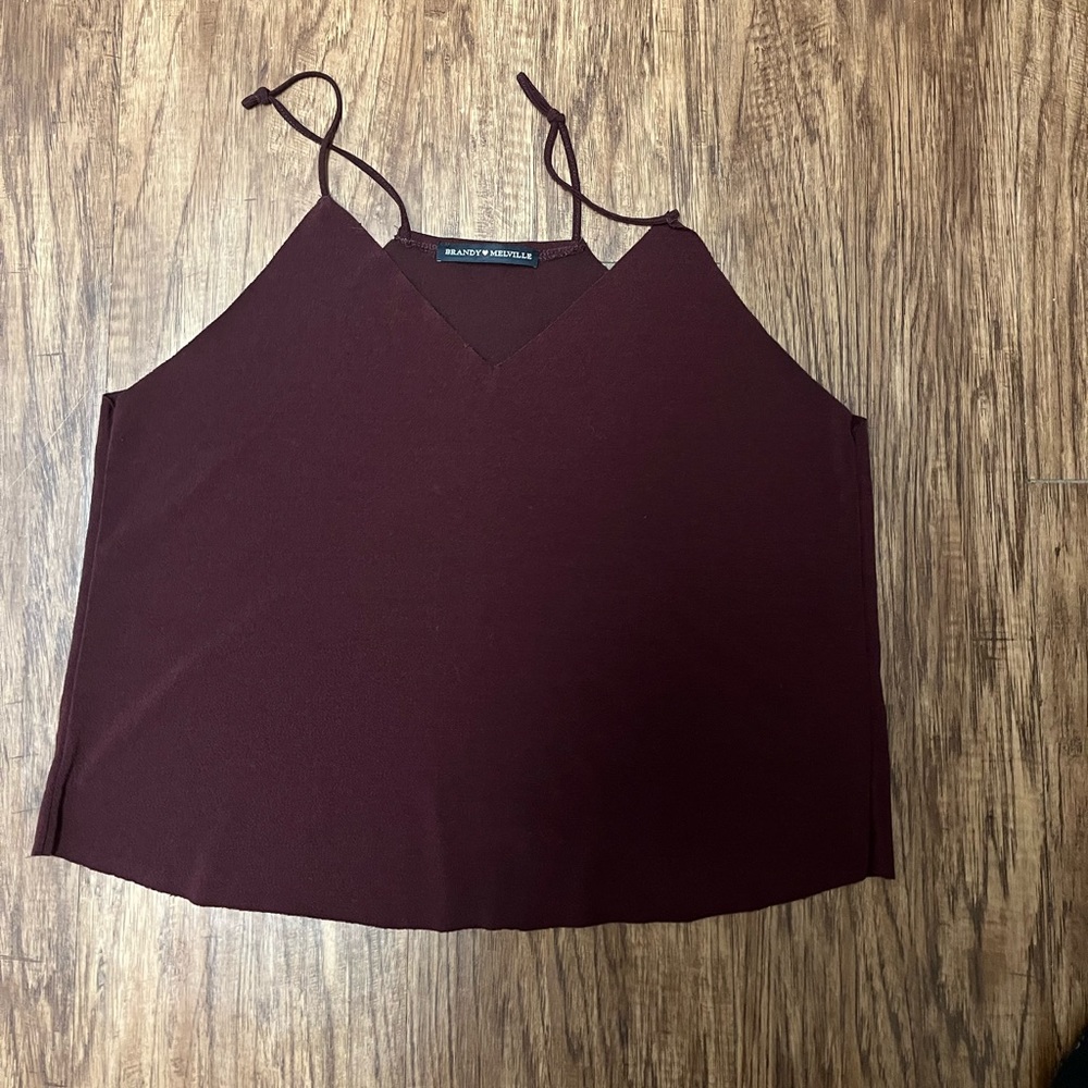 Brandy Melville spaghetti tank purple